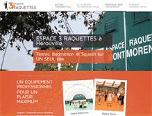 Tablet Screenshot of espaceraquettes.com